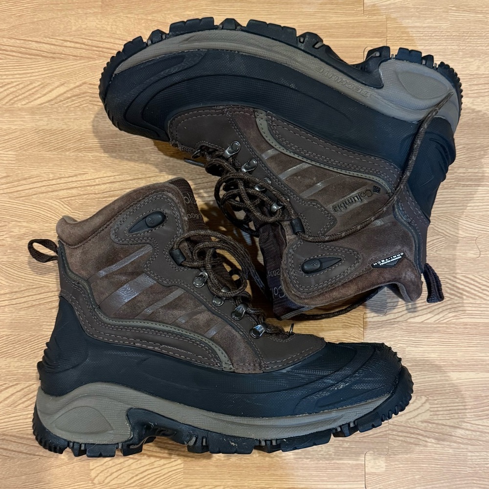 Men’s Columbia Brown Waterproof Hiking Boots size 8.5 - Picture 2 of 7